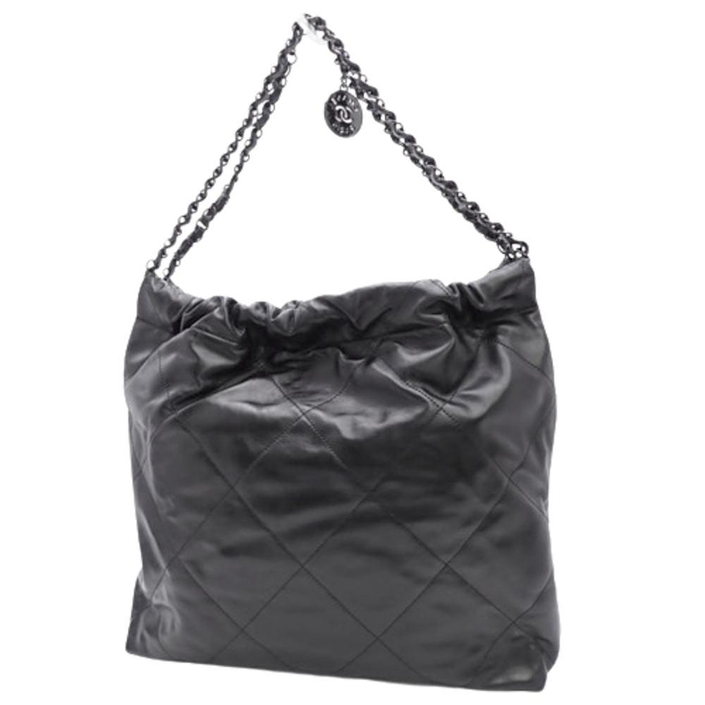Chanel Handbag Calf 22 Black Small